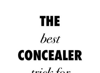 Trendy Hair Style : You NEED to Know This Easy Concealer Trick…