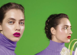 Fashion Editorial : Lia and Odette Pavlova by Barbara Probst for Vogue Italia July…