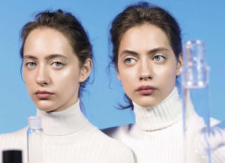 Fashion Editorial : Lia and Odette Pavlova by Barbara Probst for Vogue Italia July…