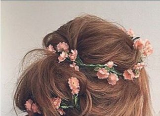 Wedding Hair With Flowers & jewels : …