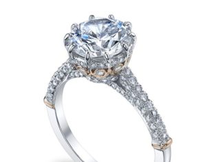 Engagement Rings & Wedding Rings : Platinum & Rose Gold Tango Di Amore…