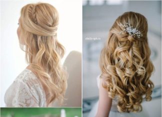 Best Hair Style For Bride : 40 Stunning Half Up Half Down Wedding Hairstyles with Tutorial / www.deerpearlfl…