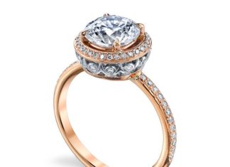 Engagement Rings & Wedding Rings : Michael B's Rose Gold Quintessa Ring…