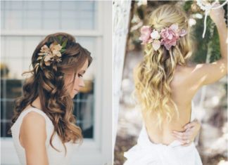 Best Hair Style For Bride : 40 Stunning Half Up Half Down Wedding Hairstyles with Tutorial / www.deerpearlfl…