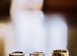 Engagement Rings & Wedding Rings : love the bride and groom's wedding rings…