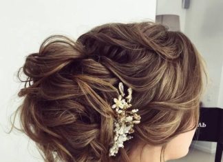 Wedding Hair With Flowers & jewels : Half-updo, Braids, Chongos Updo Wedding Hairstyles / www.deerpearlflow……