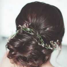 Wedding Hair With Flowers & jewels : Featured Hairstyle: tonyastylist (Tonya Pushkareva) www.instagram.com/tonyastyli…