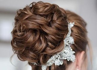 Wedding Hair With Flowers & jewels : Featured Hairstyle: tonyastylist (Tonya Pushkareva) www.instagram.com/tonyastyli…