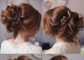 Wedding Hair With Flowers & jewels : Featured Hairstyle: tonyastylist (Tonya Pushkareva) instagram.com/tonyastylist; …