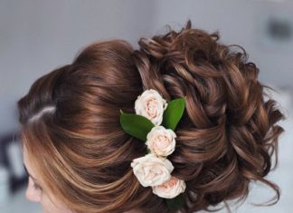 Wedding Hair With Flowers & jewels : Featured Hairstyle: tonyastylist (Tonya Pushkareva) instagram.com/tonyastylist; …