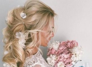 Best Hair Style For Bride : Ulyana Aster Long Wedding Hairstyles & Wedding Updos | Deer Pearl Flowers…