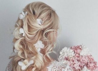 Best Hair Style For Bride : Ulyana Aster Long Wedding Hairstyles & Wedding Updos | Deer Pearl Flowers…