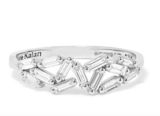 Engagement Rings & Wedding Rings : Suzanne Kalan’s “Fireworks” Baguette Diamond Bands – Mon Cheri Bridals