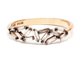 Engagement Rings & Wedding Rings : Suzanne Kalan’s “Fireworks” Baguette Diamond Bands – Mon Cheri Bridals