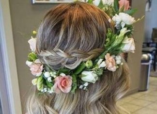 Wedding Hair With Flowers & jewels : …