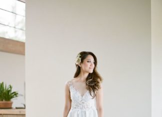 Beautiful Brand Wedding Dresses : Al-line powder blue wedding dress: Photography: Greg Finck – www.gregfinck.com/…