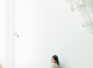 Beautiful Brand Wedding Dresses : Blue elegant wedding dress | Photography: Anna Roussos | Assistant: Vasilis Kour…