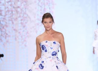 Beautiful Brand Wedding Dresses : Blue floral Ralph & Russo wedding dress…