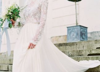 Beautiful Brand Wedding Dresses : Elegant Parisian wedding dress: Photography: Esther Sun – www.esthersunphot……