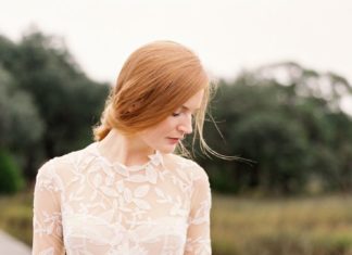 Beautiful Brand Wedding Dresses : Embroidered leaf wedding dress: Photography: Lauren Peele – www.laurenpeeleph……