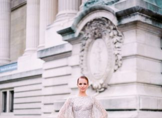 Beautiful Brand Wedding Dresses : Glitter filled cape wedding dress: Photography: Le Secret D'audrey…