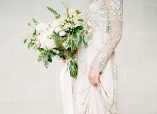Beautiful Brand Wedding Dresses : Gorgeous beaded BHLDN wedding dress | Photography: Taralynn Lawton…