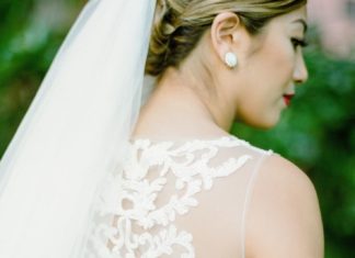 Beautiful Brand Wedding Dresses : Illusion back embroidered wedding dress | Photography: Aria Studios…