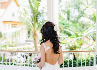 Beautiful Brand Wedding Dresses : Illusion back wedding dress | Photography: Absolutely Loved…