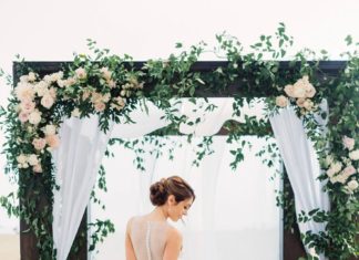 Beautiful Brand Wedding Dresses : Illusion back wedding dress | Photography: Jana Williams…