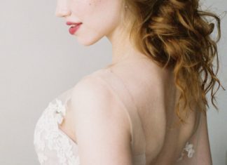 Beautiful Brand Wedding Dresses : Illusion neckline wedding dress: Photography: Jamie Rae – jamieraephoto.com/…