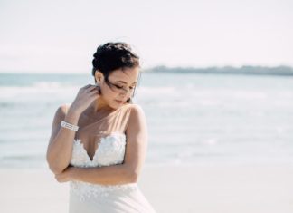 Beautiful Brand Wedding Dresses : Illusion neckline wedding dress: Photography: Kearsten Taylor – www.kearstentayl…