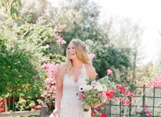 Beautiful Brand Wedding Dresses : Lace halter top wedding dress: Photography: Jose Villa – josevilla.com/…