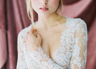 Beautiful Brand Wedding Dresses : Long sleeve lace wedding dress: Photography: D’Arcy Benincosa – www.benincosawed…