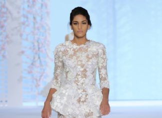 Beautiful Brand Wedding Dresses : Peplum quarter sleeve wedding dress…