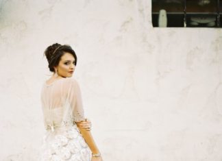Beautiful Brand Wedding Dresses : Rose embellished wedding skirt: Photography: Ashley Keleman – ashleykelemen.com/…
