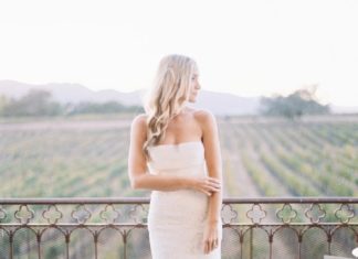 Beautiful Brand Wedding Dresses : The complete look from the front: Photography: Brandon Aquino…