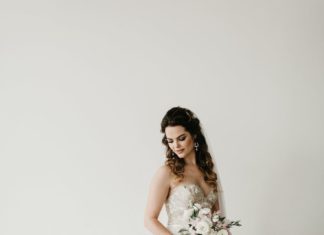 Beautiful Brand Wedding Dresses : This Inspiration is a Study in Classic, Blush Colored Romance | Photography: Cod…