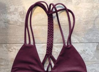 Bikinis Swimwear One pieces & Cover Ups : High-Cut Hollow Out Bikini Set