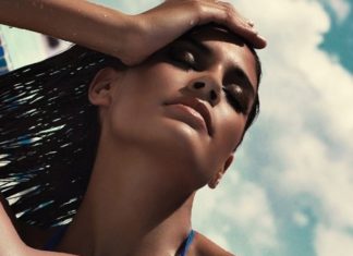 Bikinis Swimwear One pieces & Cover Ups : Vacanze Italiane 2013 Blue Cut Out Swimsuit 3510-VG