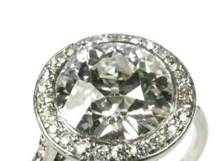 Diamond Rings : A Belle Epoque platinum and diamond ring, by Cartier, circa 1910. Circular……