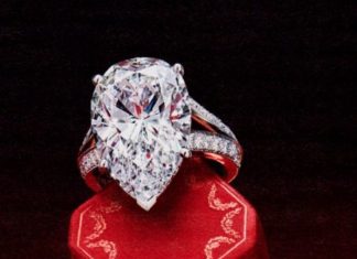 Diamond Rings : Cartier pear ring. WOW!! Split shank, channel set diamonds. Large pear center st…