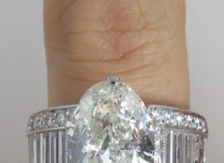 Diamond Rings : Huge 6.17ct Estate Vintage Oval Cut by DiamondViolet, $27500.00…