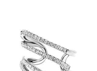 Diamond Rings : Joelle Jewellery Double Line Earcuff