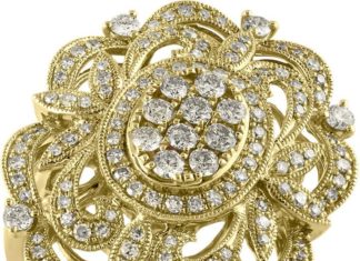 Diamond Rings : Macy’s – D’Oro by EFFY Diamond Ring (1 ct. t.w.) in 14k Gold