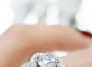 Diamond Rings : Modern Knot Edgeless Pavé Engagement Ring | Joseph Jewelry | Bellevue | Seattle…