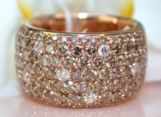 Diamond Rings : Natural brown diamonds