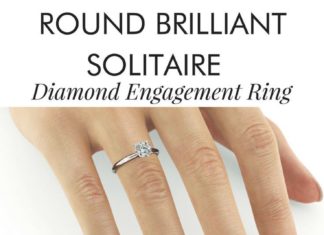 Diamond Rings : Simple 3.02 Carat G VVS1 diamond is mounted in beautiful 18K White Gold with a 4…