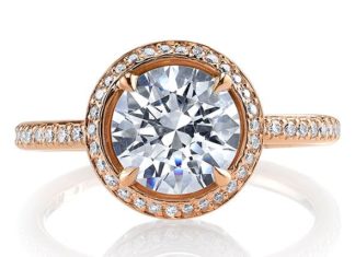 Engagement Rings & Wedding Rings : Michael B's Rose Gold Quintessa Ring…