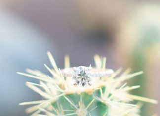 Engagement Rings & Wedding Rings : Arizona Desert Engagement Session During The Golden Hour – Mon Cheri Bridals