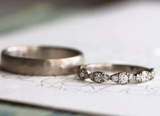 Engagement Rings & Wedding Rings : Beautiful wedding rings. Love the diamond band….